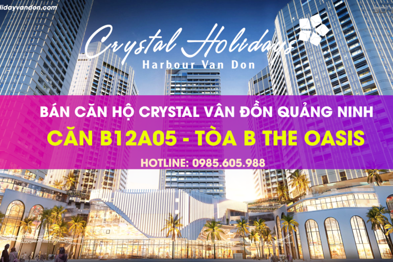 Thông tin Căn hộ B12A05 Crystal Holidays Vân Đồn Thông tin Căn hộ B12A05 Crystal Holidays Vân Đồn